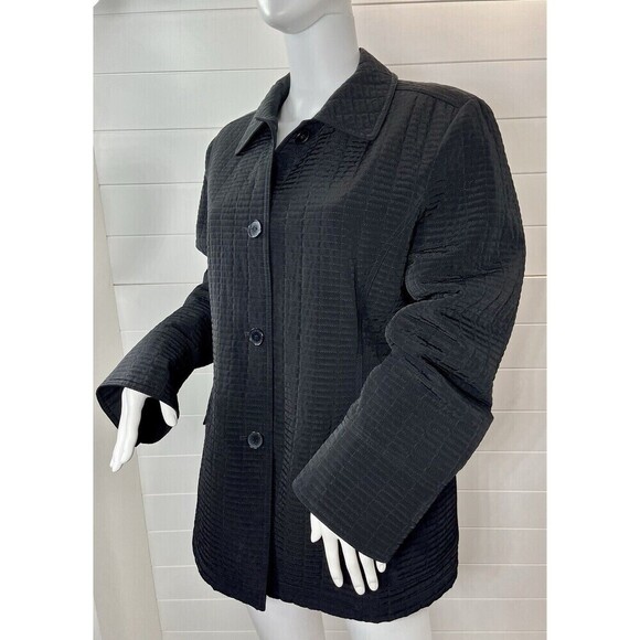 Esprit Outerwear Quilted Women's Large Zip Pocket Puffer Jacket Black Corpcore - Picture 1 of 9